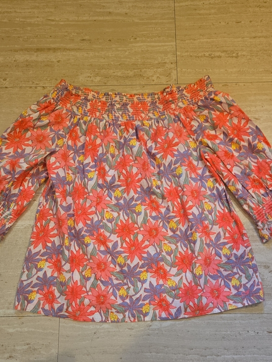 Vineyard Vines Tops - Vineyard Vines Multi-Color Floral Print Off-the-Shoulder Top